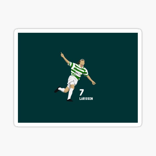 Henrik Larsson Jersey Sticker for Sale by slawisa