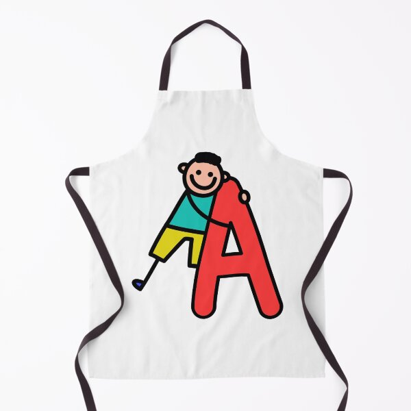 Item preview, Letter A for Boys alphabet Kids Colorful Cartoon Character designed and sold by funwithletters.