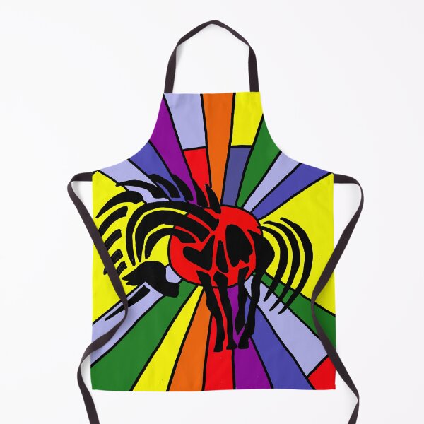 Item preview, Fun cool Artsy Unicorn Silhouette with Rainbow Art designed and sold by Nature's Fancy.