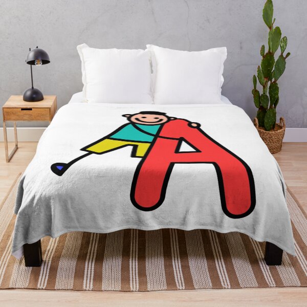 Item preview, Letter A for Boys alphabet Kids Colorful Cartoon Character designed and sold by funwithletters.