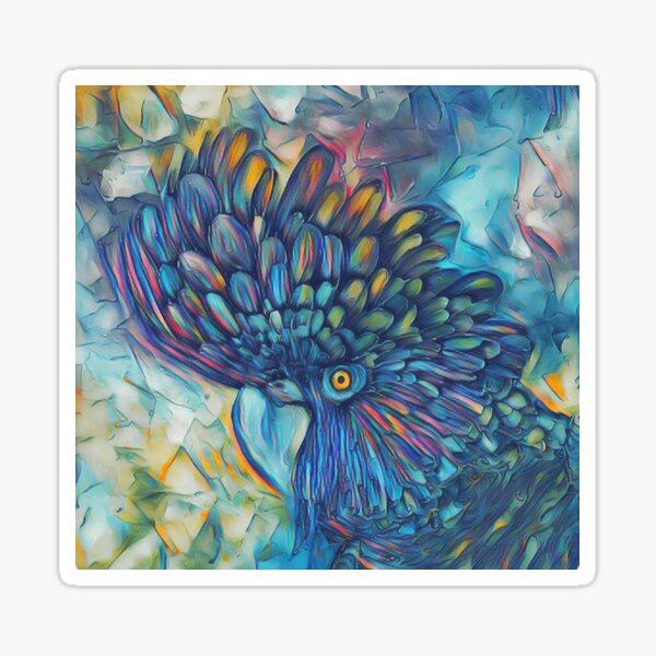 Black Cockatoo Sticker