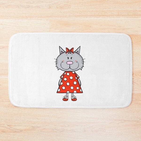 Item preview, Cat in polka dot dress designed and sold by KateCrafts.