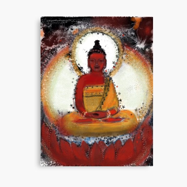 Item preview, Amitabha - Red Buddha of the West designed and sold by Visuddhi.