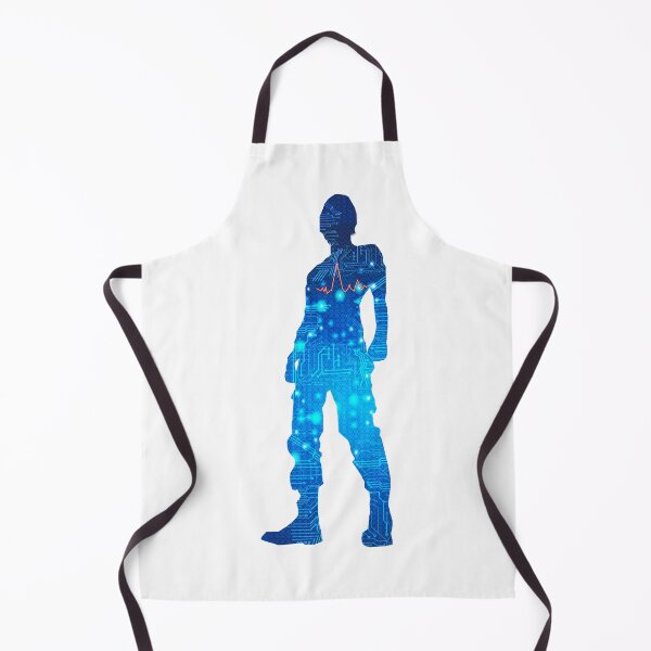 Item preview, Blue man with electronics lines designed and sold by Maks08.