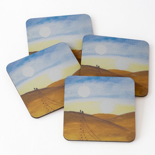 Item preview, Twin Suns Acrylic Painting designed and sold by ChrisSymesArt.