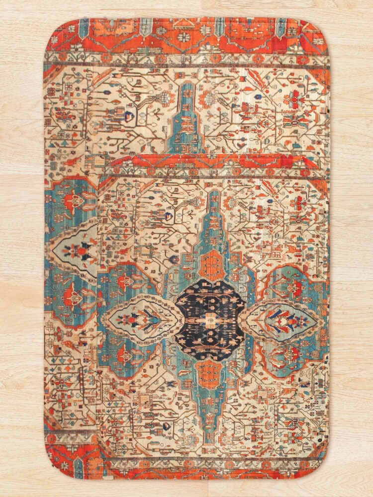 "Mohtashan Kashan Persian Rug Print" Bath Mat for Sale by bragova