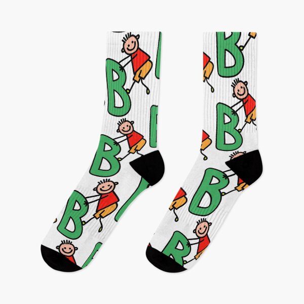 Item preview, Letter B for Boys alphabet Kids Colorful Cartoon Character designed and sold by funwithletters.