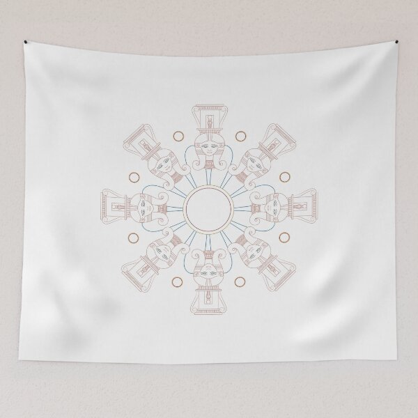Item preview, Egyptian pattern with goddess Hathor designed and sold by Franck-Monnier.