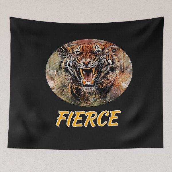Item preview, Growling tiger,  fierce predator designed and sold by doctors-apparel.