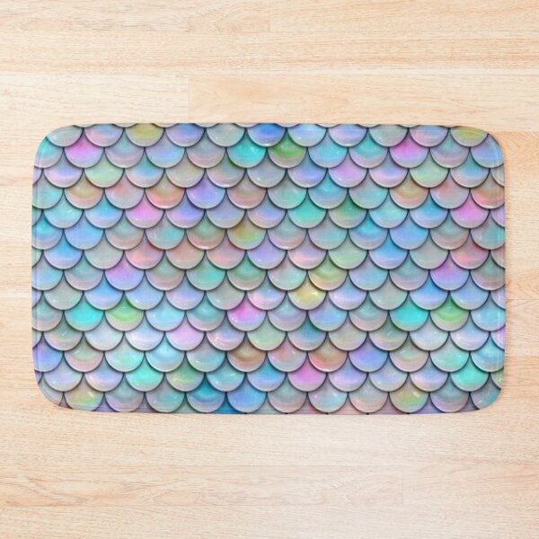 Item preview, Mermaid Fish Scales Multi Pastel Rainbow designed and sold by SteelMoment.