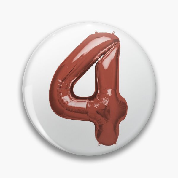 Item preview, Four Number 4 Metallic Rose Gold Mylar Foil Helium Balloon for Four Year Old Pre-Schooler designed and sold by Birthdates.