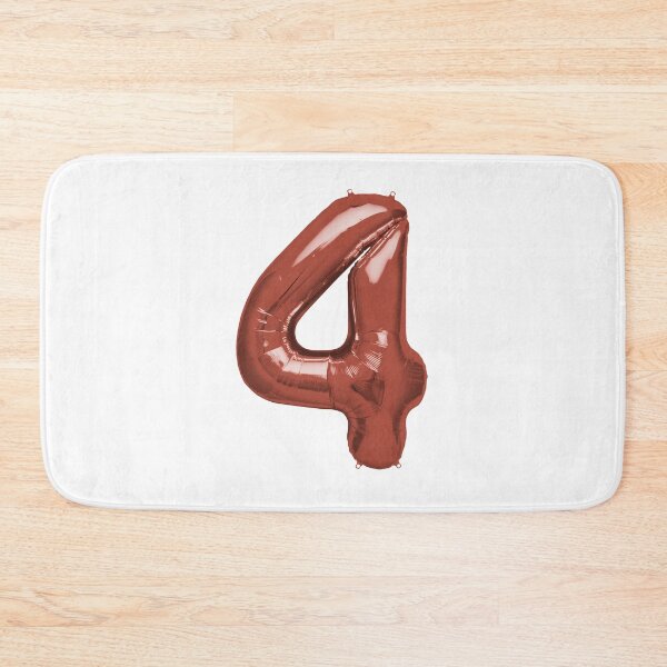Item preview, Four Number 4 Metallic Rose Gold Mylar Foil Helium Balloon for Four Year Old Pre-Schooler designed and sold by Birthdates.