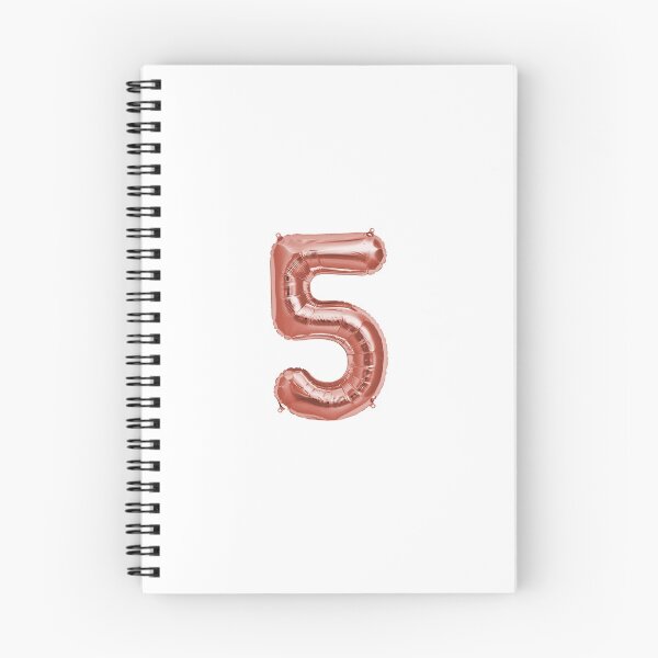 Item preview, Five Number 5 Metallic Rose Gold Mylar Foil Helium Balloon for Five Year Old Pre-K Child or Fifth Anniversary designed and sold by Birthdates.