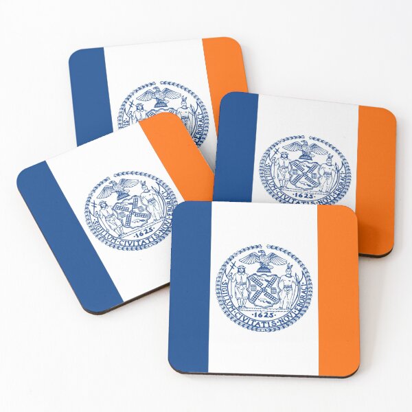 Item preview, New York New York City Flag designed and sold by FiveRedBats.