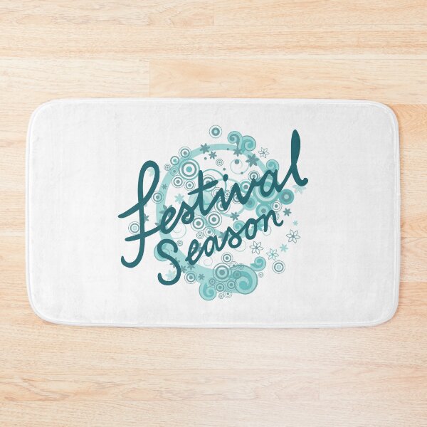 Item preview, Festival Season Type Design Teals designed and sold by NataliePaskell.