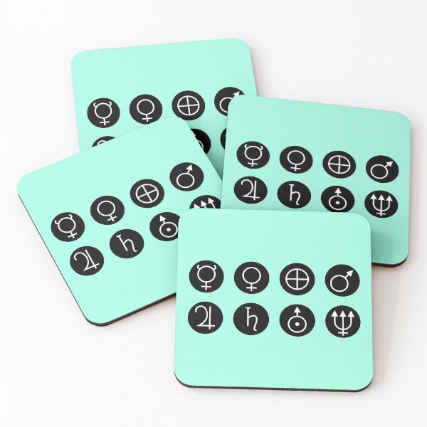 Item preview, Astronomical Symbols - Black and White designed and sold by ChipFork.