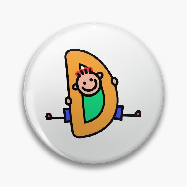 Item preview, Letter D for Boys alphabet Kids Colorful Cartoon Character designed and sold by funwithletters.