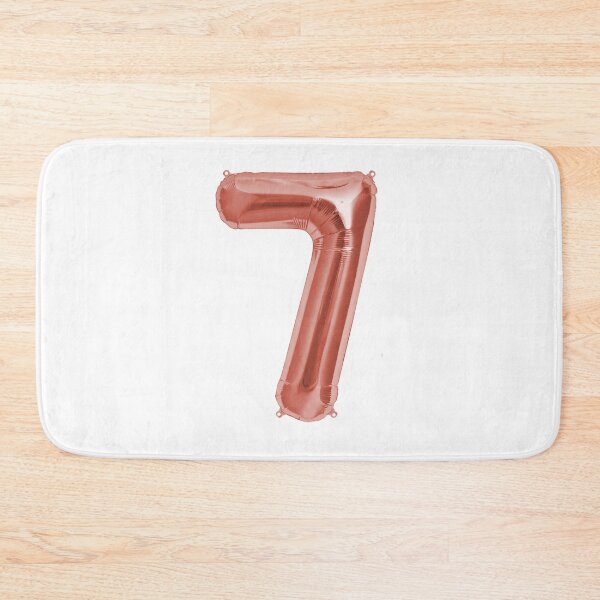 Item preview, Seven Number 7 Metallic Rose Gold Mylar Foil Helium Balloon for Seven Year Primary Schoolchild  Second Grade Student designed and sold by Birthdates.