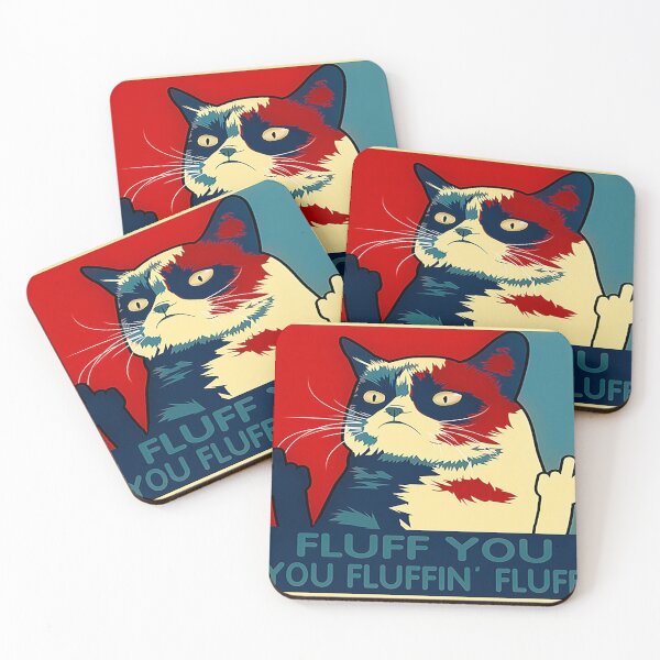 Item preview, RETRO FLUFF YOU YOU FLUFFIN FLUFF CAT KITTEN SHIRT1 designed and sold by CARDWELL-COWEL.
