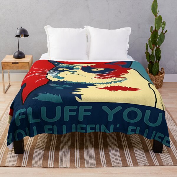 Item preview, RETRO FLUFF YOU YOU FLUFFIN FLUFF CAT KITTEN SHIRT1 designed and sold by CARDWELL-COWEL.