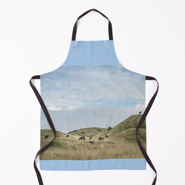 Item preview, The Waiter - herd of Exmoor ponies in the dunes designed and sold by steppeland.