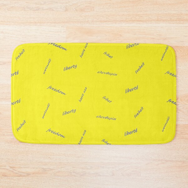 Item preview, liberte freedom word yellow background designed and sold by miaterinka.