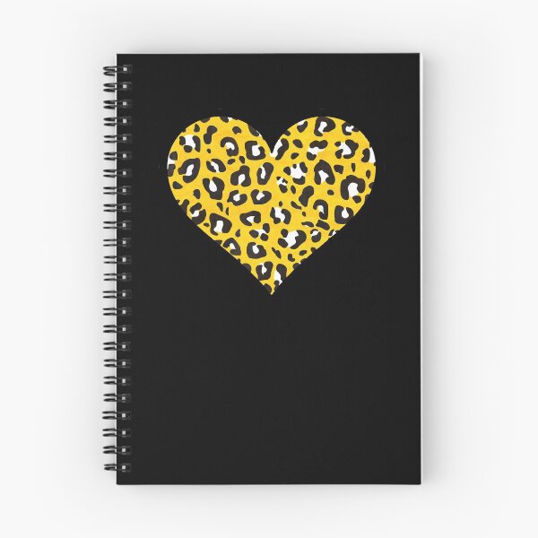 Item preview, Mustard Yellow, Black and White Leopard Print Heart designed and sold by Bumblefuzzies.