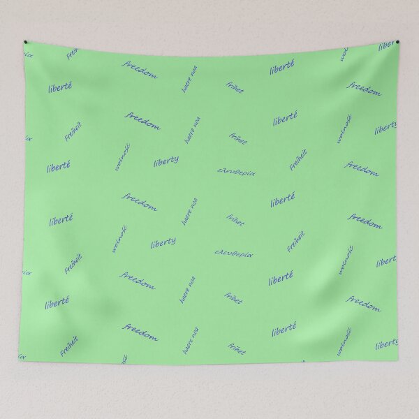 Item preview, liberte freedom word green background designed and sold by miaterinka.