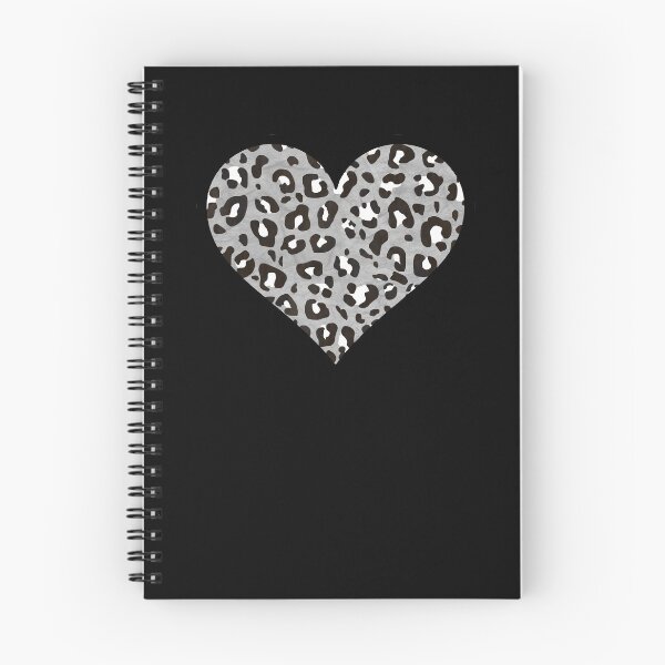 Item preview, Medium Gray, Black and White Leopard Print Heart designed and sold by Bumblefuzzies.