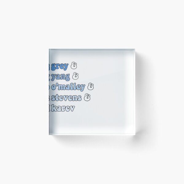 Item preview, the grey's five :) designed and sold by josilyyn.