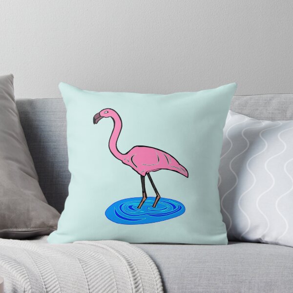 Item preview, flamingo in puddle designed and sold by loiret1958.