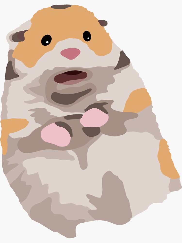 hamster meme Sticker for Sale by printsbyh