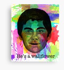 He's a Wallflower Canvas Print