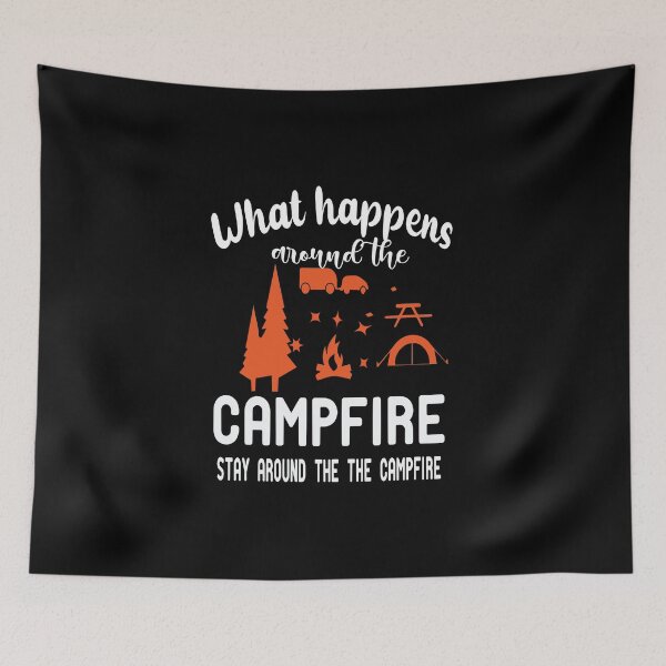 Item preview, What happens around the Campfire,Campfire,Camping designed and sold by alikassi.