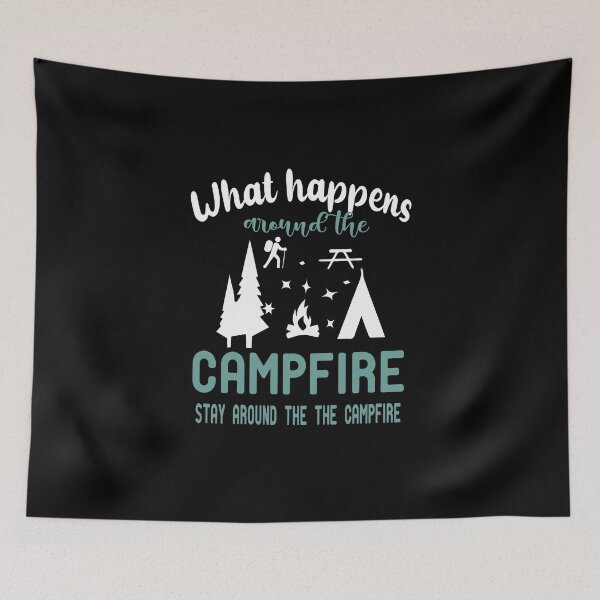 Item preview, What happens around the Campfire,Campfire,Camping designed and sold by alikassi.
