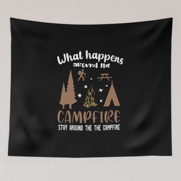 Item preview, What happens around the Campfire,Campfire,Camping designed and sold by alikassi.
