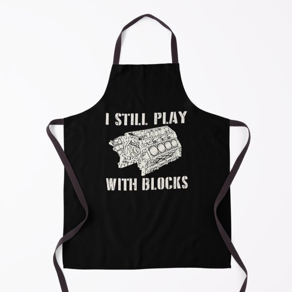 Item preview, Still Play With Blocks Racing Car Engine Funny Mechanic Joke Saying Gift for Drag Racer Fan designed and sold by alenaz.