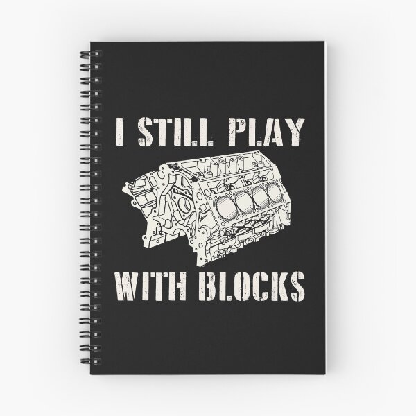 Item preview, Still Play With Blocks Racing Car Engine Funny Mechanic Joke Saying Gift for Drag Racer Fan designed and sold by alenaz.