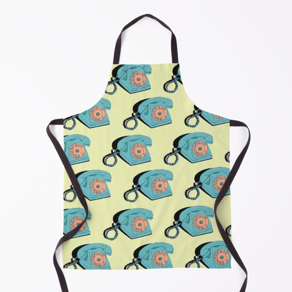 Item preview, Telephone (yellow & aqua) designed and sold by The Wallpaper Files.