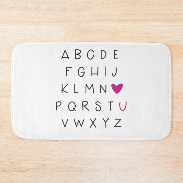 Item preview, Teacher Navy & Pink Alphabet “I Love You” Design  designed and sold by WildeandCo.