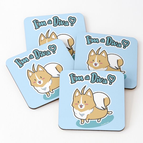 Item preview, I'm a Diva (Pomeranian) (aqua) designed and sold by Snowflake-Owl.
