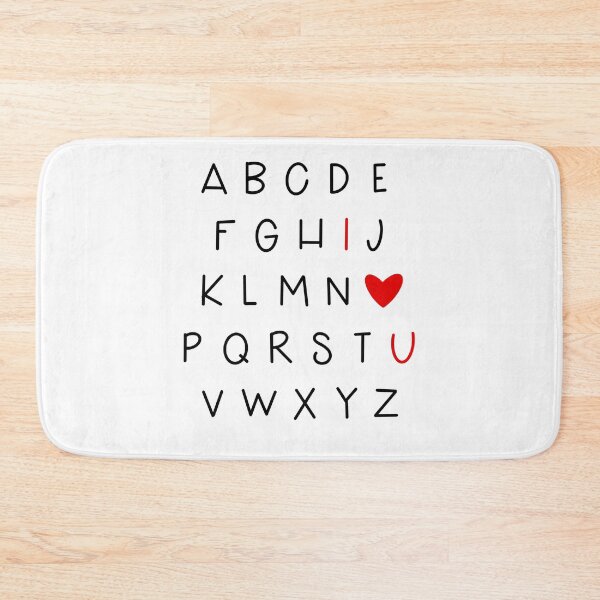 Item preview, Teacher Black & Red Alphabet “I Love You” Design  designed and sold by WildeandCo.