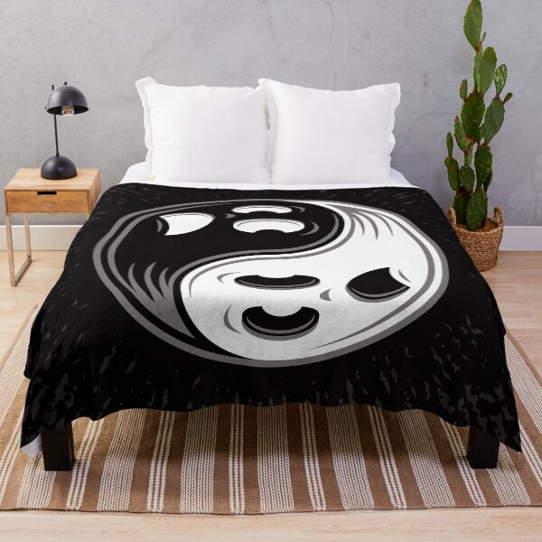 Item preview, Ghost Yin Yang Black and White designed and sold by fizzgig.