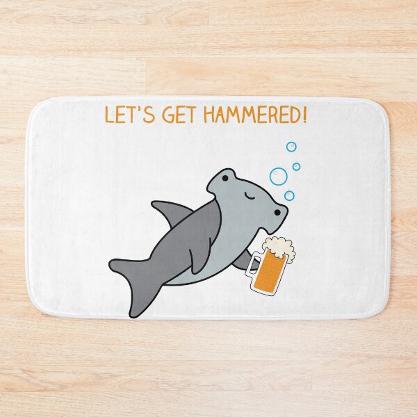 Item preview, Let's get hammered beer shark designed and sold by IceCreamCat.