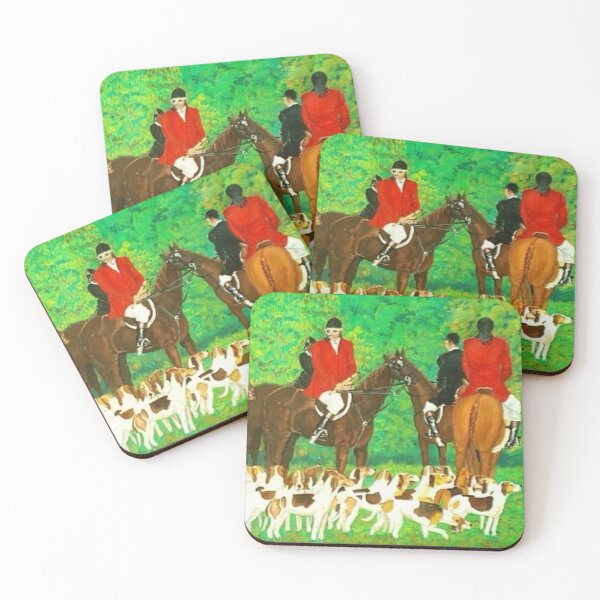 Aperçu de l'œuvre Chiens et cavaliers Foxhound créée et vendue par Bliss Find And Design.