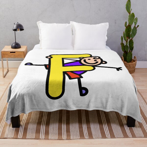 Item preview, Letter F for Boys alphabet Kids Colorful Cartoon Character designed and sold by funwithletters.