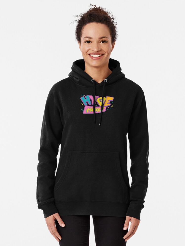 Hype house black hoodie new arrivals