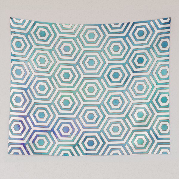 Item preview, Teal Honeycomb  designed and sold by RubaDubz.