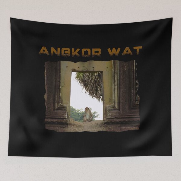Item preview, Angkor Wat - Cambodia. The monkey guardian. designed and sold by ThommyBLN.