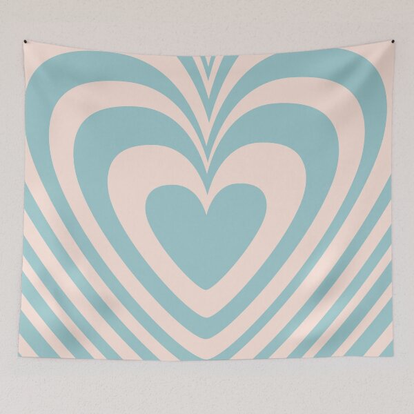 Item preview, Retro vintage 90s light blue heart designed and sold by Margje.